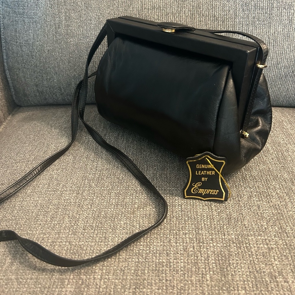 Vintage leather Empress crossbody bag
